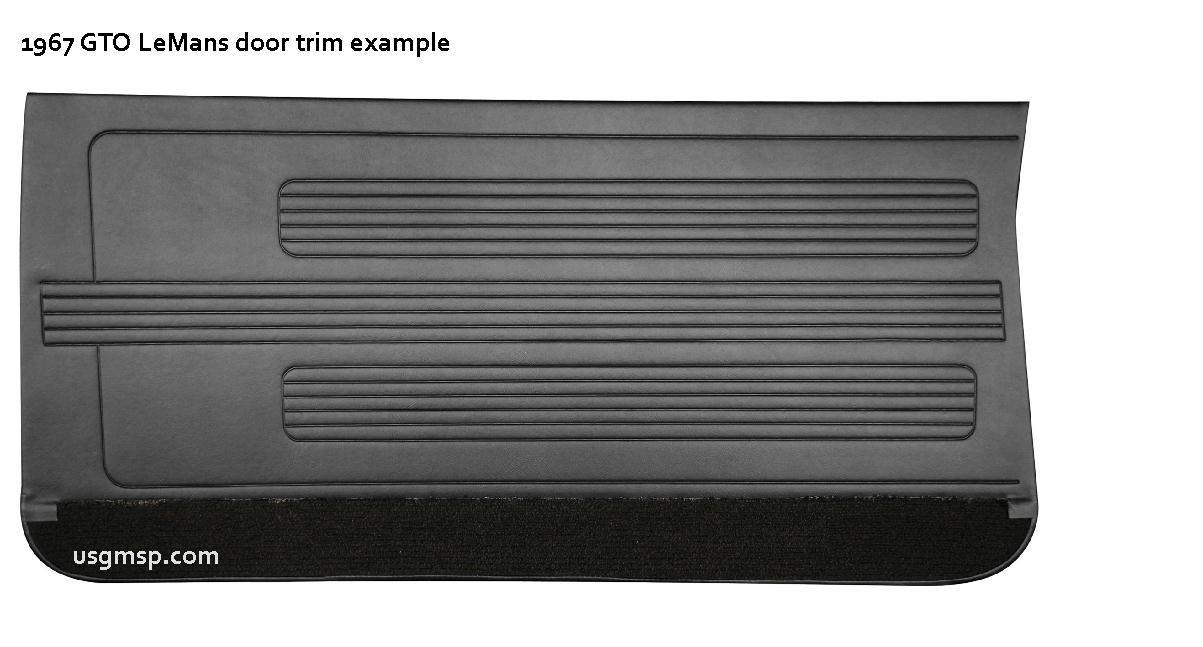 Door & 1/4 Trim Set: 64-67 GTO / LeMans